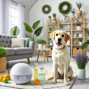 Hund markiert in der Wohnung