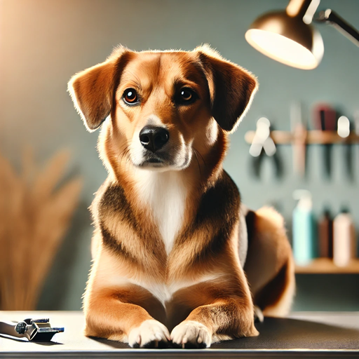 Trimmbrand nach dem Besuch beim Hundefriseur