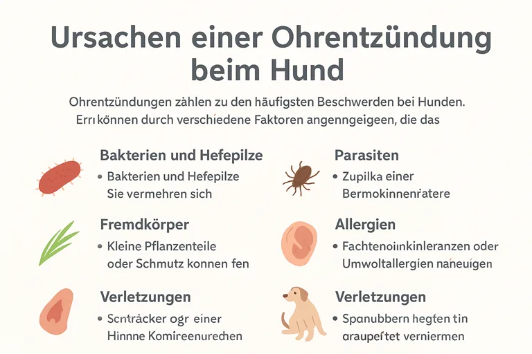 Ursachen einer Ohrentzündung beim Hund